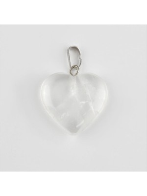 Zero Land Storozde Kuvars Kalpli Doğaltaş Kolye Ucu-Şeffaf