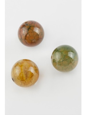 Zero Land Storozde Hint Akik Doğaltaş Kolye Ucu 1,8 Cm-Renkli