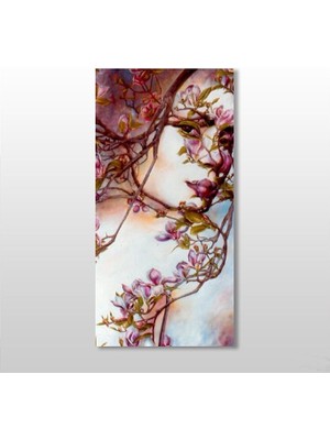 Technopa Ağaç Ve Kadın Kanvas Tablo - 130x195cm
