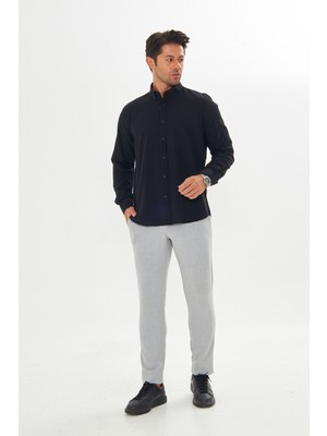 Regular Fit Flam Keten Gömlek