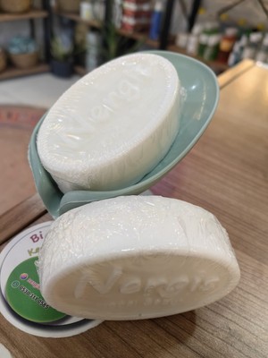 Nergis Doğal Sabun Vantuzlu Sabunluk -Türk Hamamı  (2 Adet Oval Sabun)