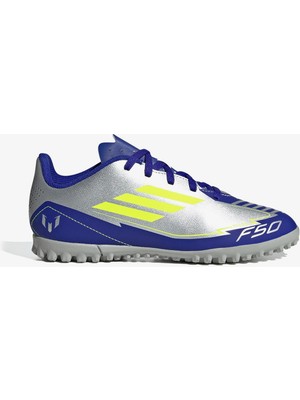 adidas F50 Club Messi Çocuk Gri Halı Saha Kramponu.-