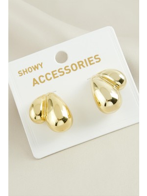 Zero Land Storozde Bombeli Su Damlası Küpe-Gümüş Rengi