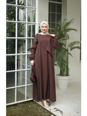 Modal Kumaş Tesettür Boydan Elbise – Rahat Kesim, Şık ve Akıcı Tasarım
