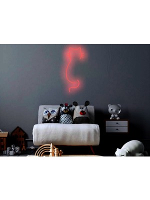 NEON LED KAYSERİ Kedi - Cat - LED Dekoratif Duvar Aydınlatması
