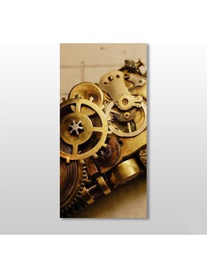 Technopa Dişli Çark Kanvas Tablo - 20x30cm