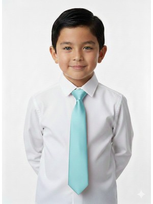 Masal Dünyası Bursa Saten Lastikli Pratik Erkek Çocuk Kravat - Renk Seçenekl