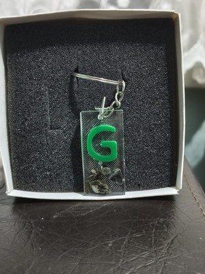 Miina Aksesuar Epoksi Isminize Özel Harf Anahtarlık