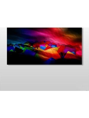 Technopa Rengarenk Kanvas Tablo - 80x40cm