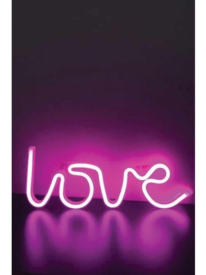 NEON LED KAYSERİ Love Pembe Neon LED Duvar Tabela Pleksi