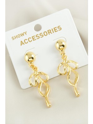 Zero Land Storozde Fiyong Trend Metal Küpe-Sarı