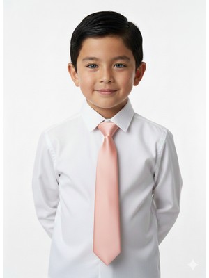 Masal Dünyası Bursa Saten Lastikli Pratik Erkek Çocuk Kravat - Renk Seçenekl