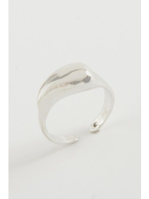 Zero Land Storozde Su Damlası Metal Yüzük-Gümüş Rengi