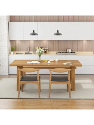 BRK Design Brk Desıgn Ahşap Antik Roma Yemek Masası
