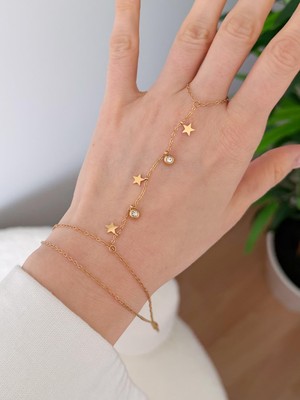Venüs Design Çelik Yıldız Taşlı Şahmeran