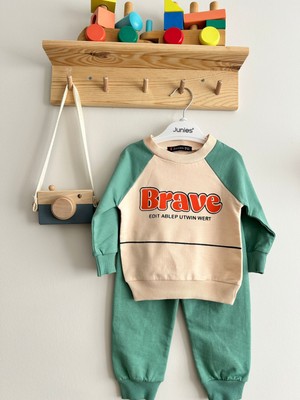 Junies Baby Brave Baskılı Bebek Takımı