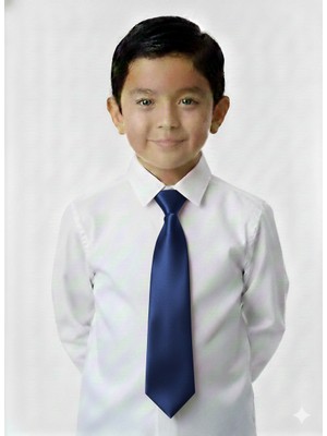 Masal Dünyası Bursa Saten Lastikli Pratik Erkek Çocuk Kravat - Renk Seçenekl