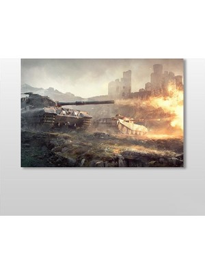 Technopa Tank Kanvas Tablo - 60x40cm