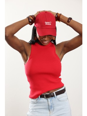 5in1Canpolat Kırmızı Bisiklet Yaka Fitilli Atlet 0001