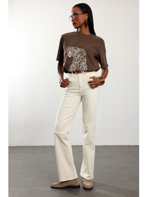 5in1Canpolat Kemik Kemerli Likralı Düz Kesim Jean 1001