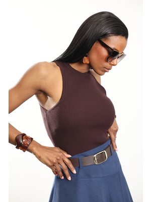 5in1Canpolat Kahverengi Bisiklet Yaka Fitilli Atlet 0001