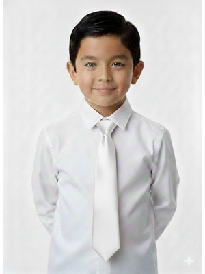 Masal Dünyası Bursa Saten Lastikli Pratik Erkek Çocuk Kravat - Renk Seçenekl