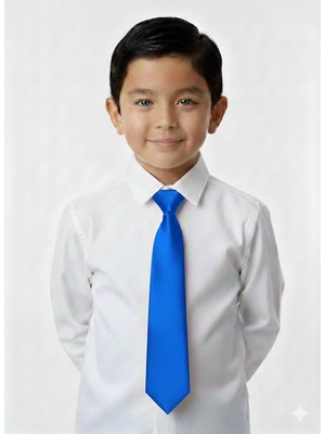 Masal Dünyası Bursa Saten Lastikli Pratik Erkek Çocuk Kravat - Renk Seçenekl