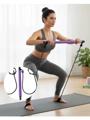 Karahanbey Taşınabilir Pilates Bar Ev Sporuna Uygun Hafif ve Dayanıklı Yapı