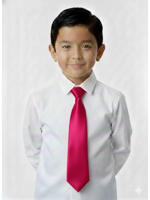 Masal Dünyası Bursa Saten Lastikli Pratik Erkek Çocuk Kravat - Renk Seçenekl