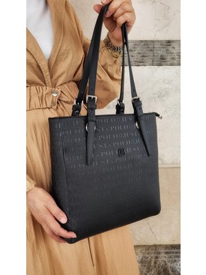 Justpolo Kadın Büyük Boy Lacos Ayarlanabilir Uzun Askılı Omuz Çantası