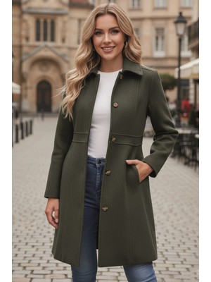 Dikiş Detaylı Tasarım Kaşe Kaban