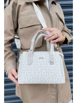 Orijinal Justpolo Kadın 4 Bölmeli El ve Omuz Çantası