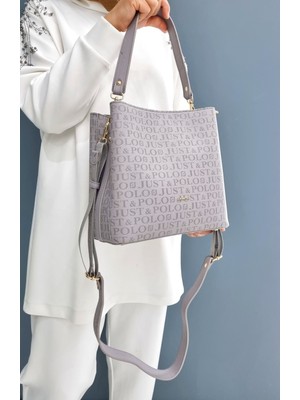 Kadın 4 Bölmeli Omuz Çantası Iki Askılı