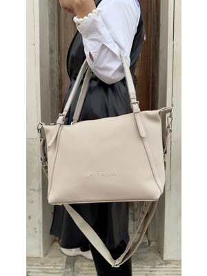 Just Polo Justpolo Kadın Büyük Boy Omuz Çantası Ayarlanabilir Uzun Askılı TYCET016037