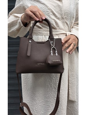 Çantam Gelsin Justpolo Orjinal Kadın Yumuşak Deri 3 Bölmeli El ve Omuz Çantası