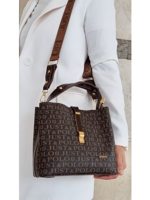 Justpolo Kadın 5 Bölmeli El ve Omuz Çantası