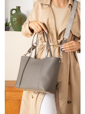 Justpolo Kadın Büyük Boy Omuz Çantası Ayarlanabilir Uzun Askılı