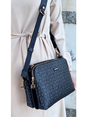 Kadın 5 Bölmeli Ayarlanabilir Uzun Askılı Çanta Cüzdan Kombini