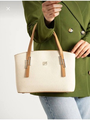 Just Polo Kadın 5 Bölmeli El Omuz Çantası Gofraj Baskılı Justpolo TYC00ET4030 26*24