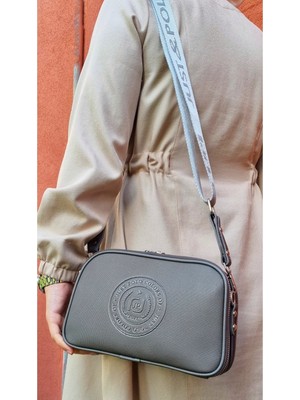 Justpolo Kadın Gri 5 Bölmeli Omuz Çantası TM4023TM4023