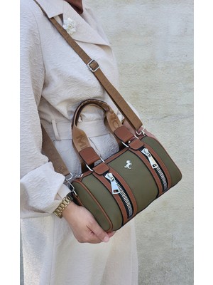 Miami Polo Orijinal Kadın Günlük Silindir Orta Boy El ve Omuz Çantası