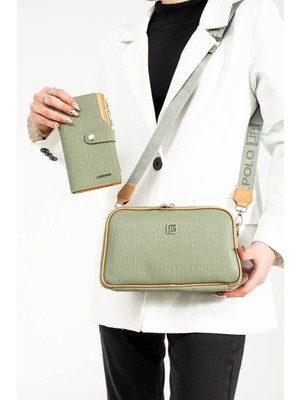 Just Polo Orta Boy 5 Bölmeli Kadın Omuz Çantası  Cüzdanlı