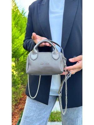 Kadın Küçük Boy Silindir Model El ve Omuz Çantası