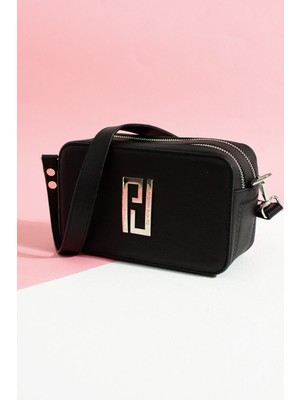 Justpolo Kadın Siyah Omuz Çantası