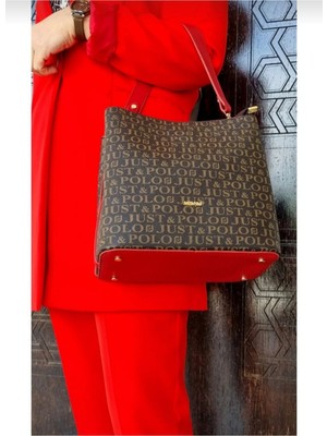 Just Polo Kadın 4 Bölmeli Iki Askılı Omuz ve Çapraz Çantası Justpolo TYC3AKFCT4005