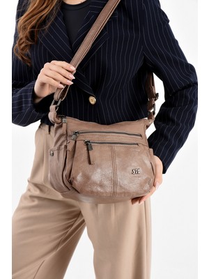 Çantamgelsin Kadın Çok Bölmeli Omuz Çantası 571