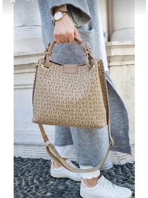 Kadın Örgülü 5 Bölmeli El Omuz Çantası