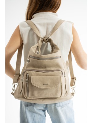 Mega Polo Lizbon Deri Kadın Omuz/sırt Çantası