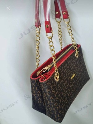 Just Polo Justpolo Zincirli Kadın Kahverengi Omuz Çantası Ayarlanabilir Uzun Askı TYC07ET2181