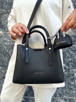 Just Polo Justpolo Kadın 3 Bölmeli Yumuşak Deri El ve Omuz Çantası